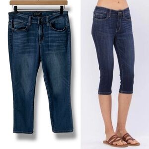JUDY BLUE Jeans Capri Fit Dark Wash Blue Size 28